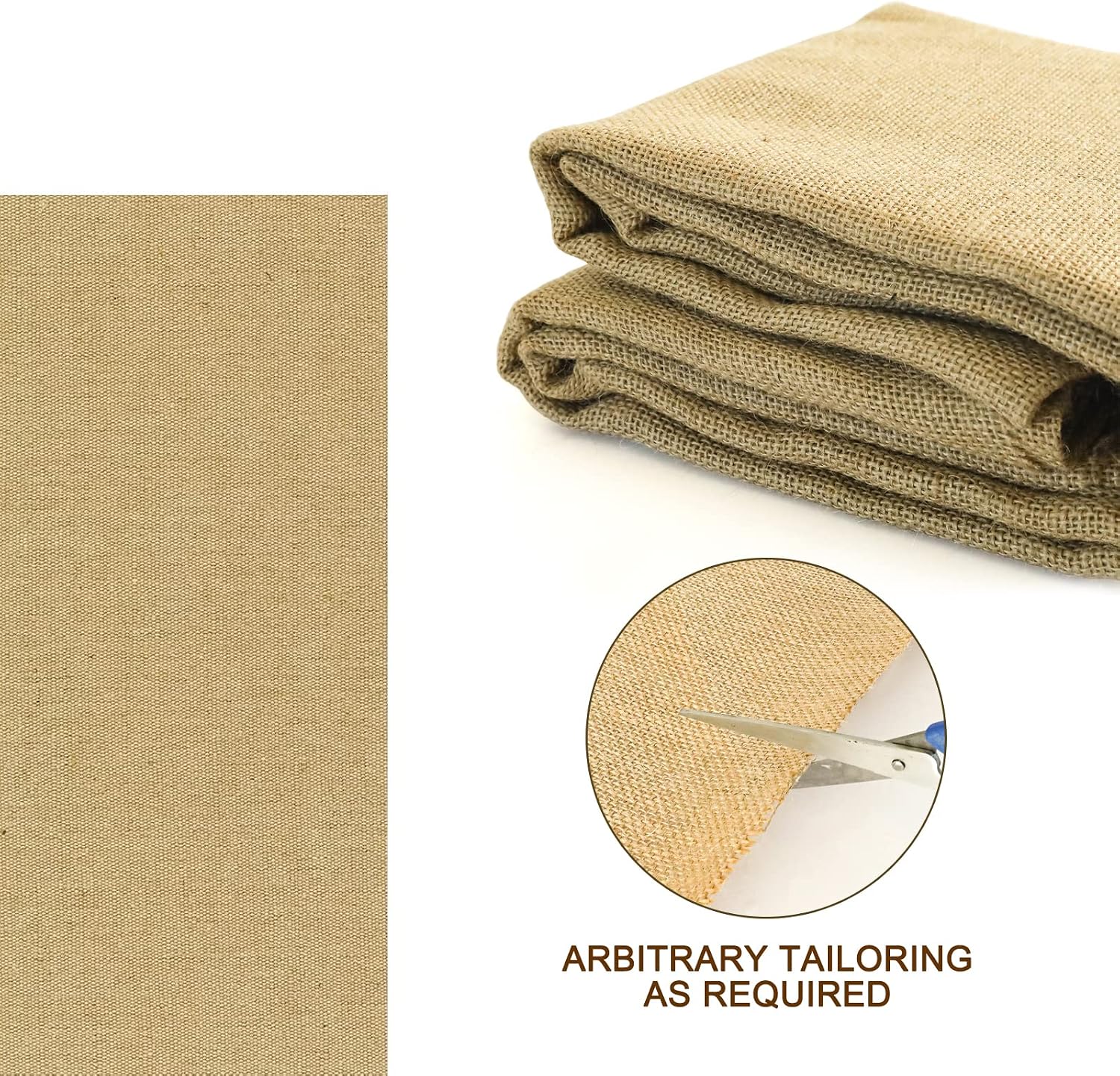 Agfabric 64 inch x100 Feet Garden Burlap Fabric Roll, Burlap Tree Wrap,Multipurpose High Density Natural Jute Material for Gardening,Aisle Runner,Crafts,Weed Barrier