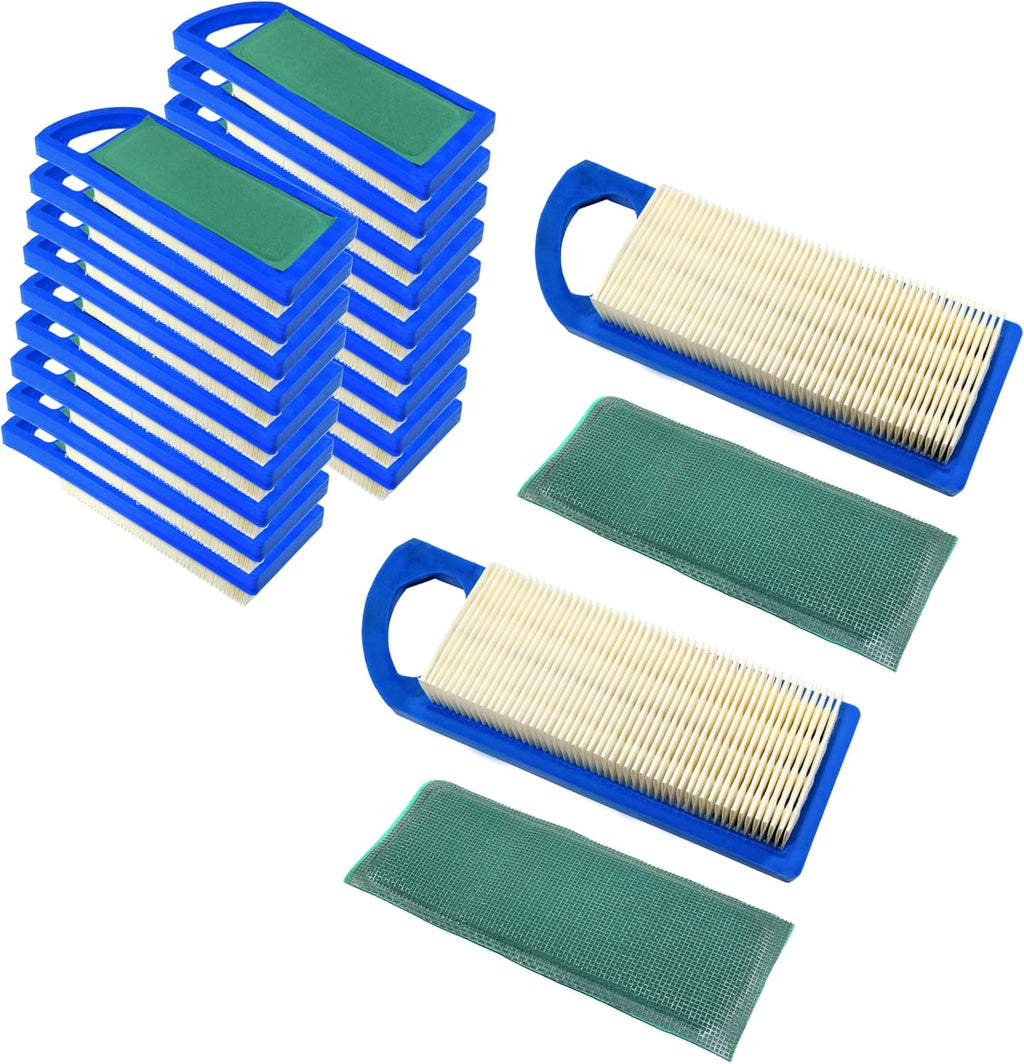 HQRP 20-pack Air Filter compatible with John Deere Z225 Zero Turn Lawn Mower, 102 105 115 L100 L107 L108 LA100 LA105 LA110 LA115 X110 X120 X145 Lawn Tractor, parts GY20573 M149171 Replacement