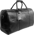 Handmade Leather Travel Duffel Bag - Airplane Underseat Carry On Bags by Rustic Town