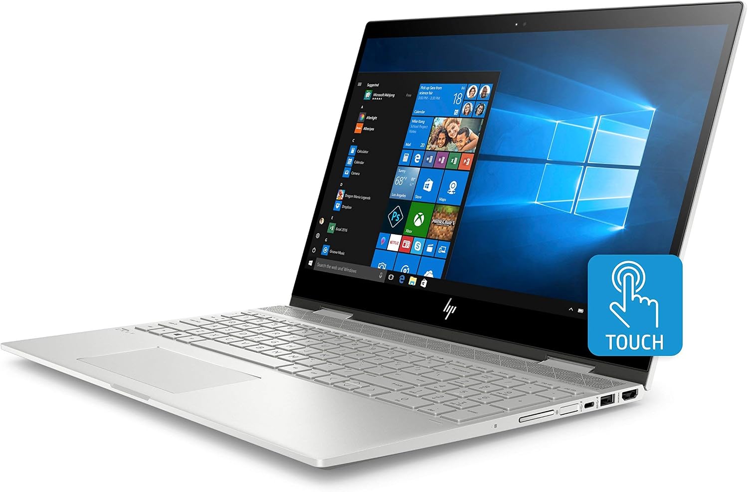 HP - ENVY x360 2-in-1 15.6' Touch-Screen Laptop - Intel Core i7 - 12GB Memory - 256GB Solid State Drive - HP Finish In Natural Silver