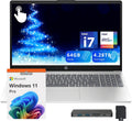 HP 15.6' FHD Touchscreen Laptop, Intel i7-1355U, 64GB RAM, 4.28TB Storage(4TB SSD+288GB Docking Station Set), Intel Iris Xe Graphics, Numeric Keypad, 720p HD Camera, Wi-Fi 6, Win 11 Pro, Silver