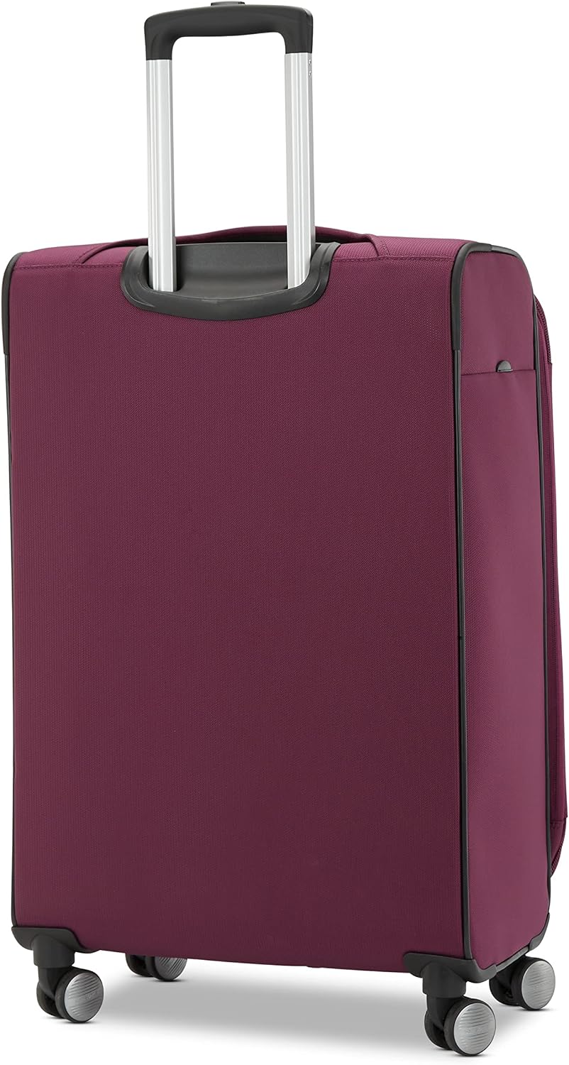 Samsonite Ascella 3.0 Softside Expandable Luggage with Spinner Wheels, Med EXP Spinner, Light Plum