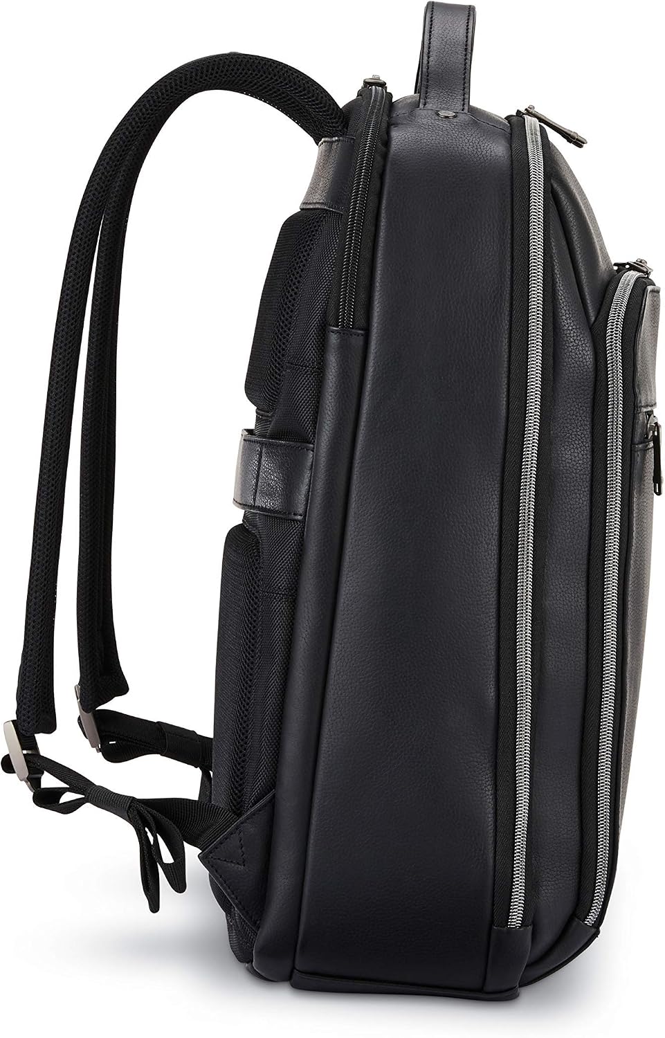 Samsonite Classic Leather Backpack, Black, One Size