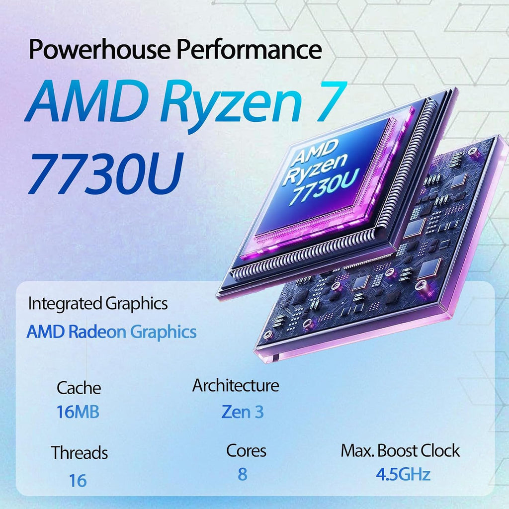 HP Flagship 15.6' Touchscreen Business Laptop, AMD Ryzen 7 7730U, FHD Anti-Glare Display, AMD Radeon GPU, AI Noise Reduction, Lightweight, Copilot, Wi-Fi 6, Win 11 Pro, 32GB RAM, 1TB SSD, Accessories
