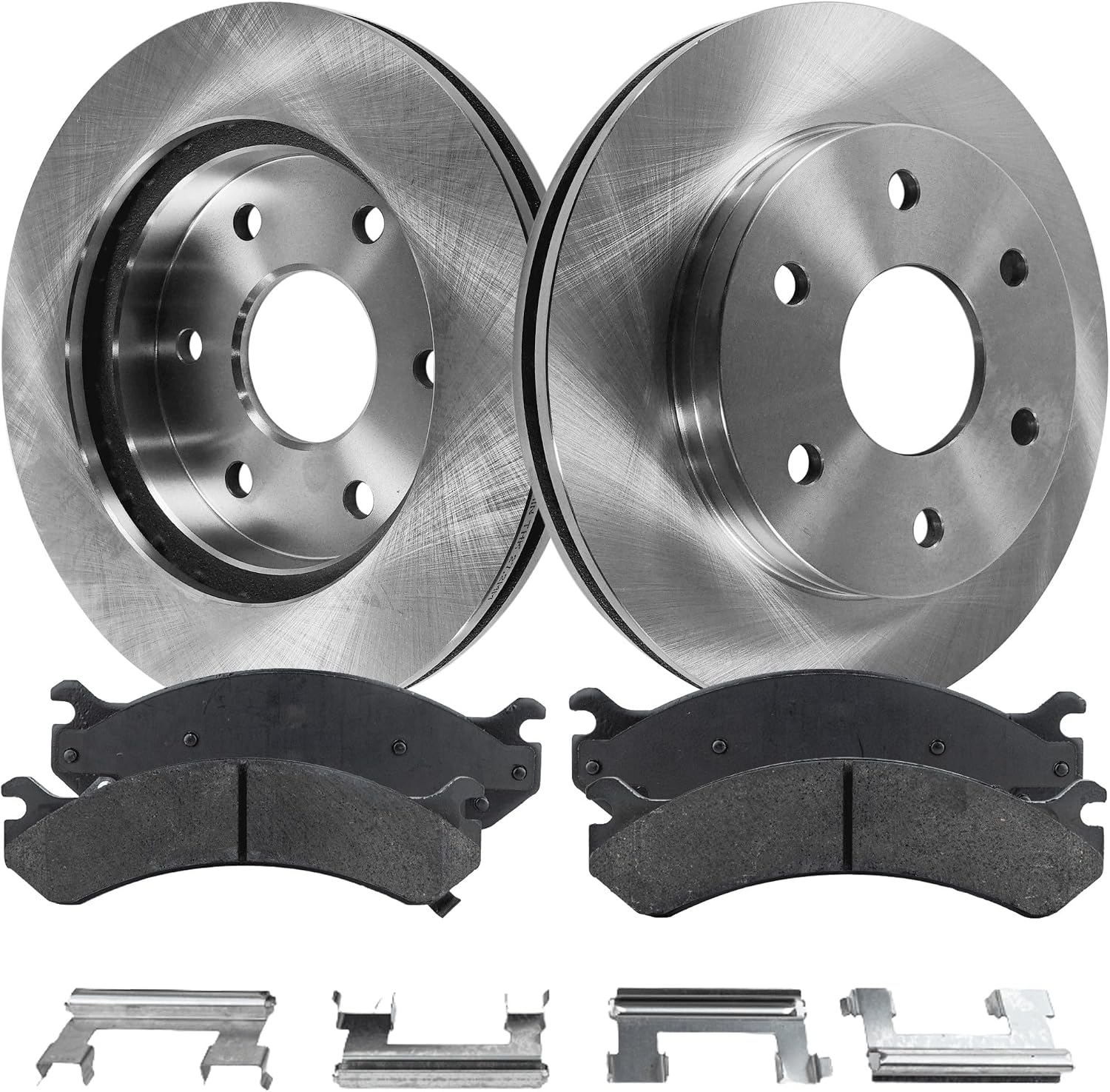 Go-Parts - Front Brake Disc and Pad Kit for Chevrolet (Chevy) Silverado/Sierra 1500 HD 2001, Express/Savana 2500 2003-2006, 2-Wheel Set Replacement '' 2002 2003 2004 2005