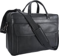 STAR VISTA Sforza Large 18' Laptop Messenger Bag, Leather Briefcase for Men, Business Travel, YKK Zippers and Brass Hardware