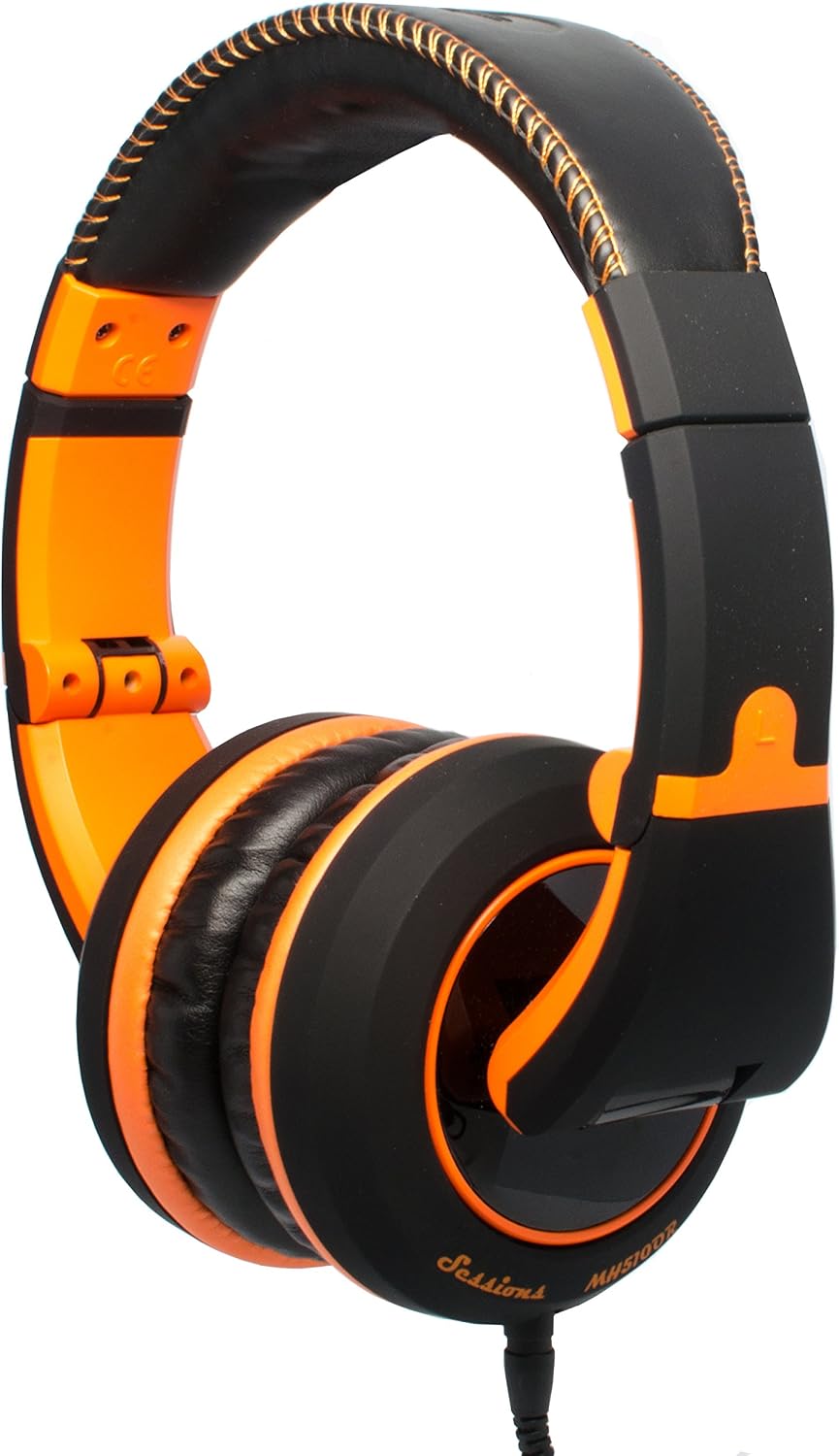CAD Audio Sessions MH510OR Closed-Back Headphones, Black/Orange