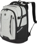 SwissGear Travel Tech Pro Laptop Backpack – Fits Laptops up to 16' – ScanSmart TSA-Friendly Backpack with Multiple Organizer Pockets – Grey Heather