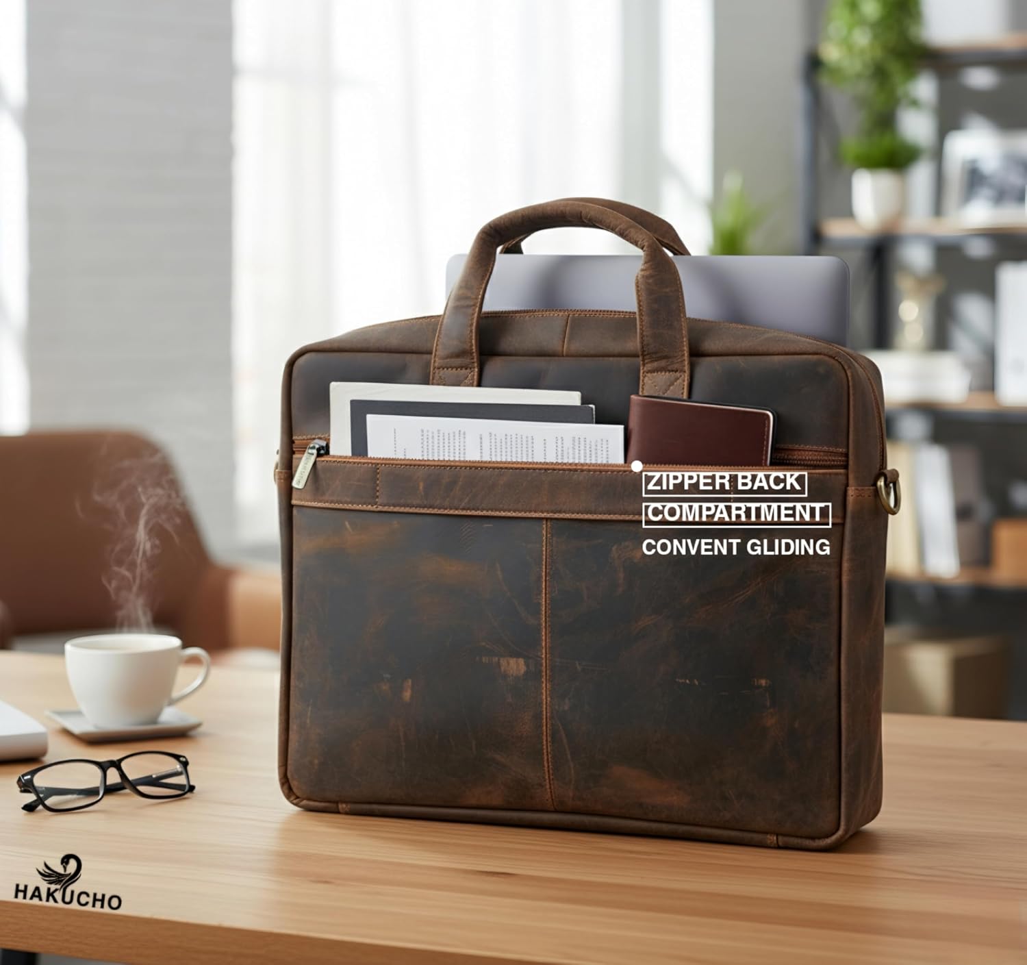 Laptop Bag 16 Inch : The Vintage Leather Collection