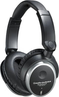 Audio-Technica ATH-ANC7B QuietPoint Active Noise-Cancelling Closed-Back Headphones, Wired, AUD ATH-ANC7B, Black, one Size