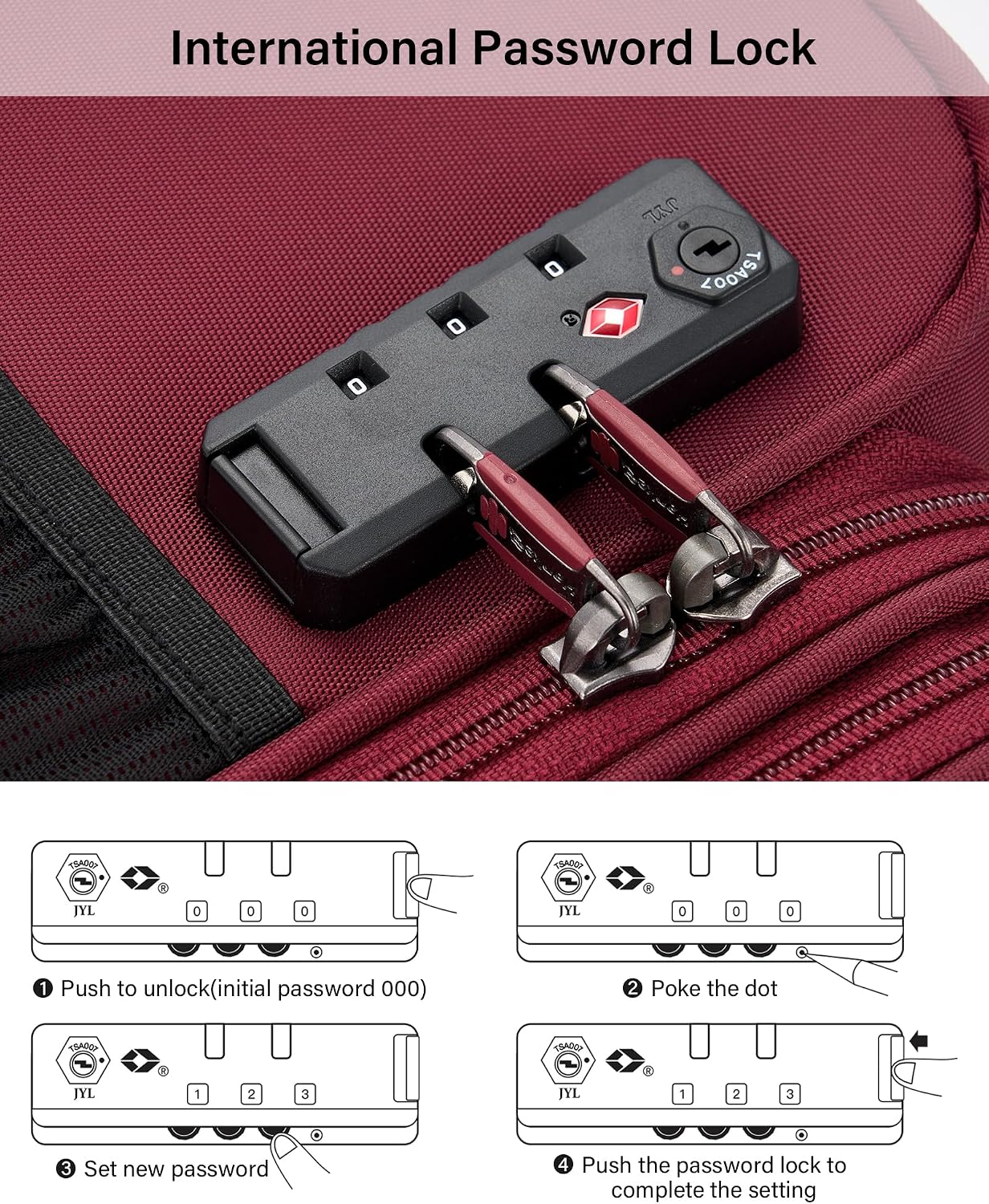 Hanke 16 Inch Underseat Carry On Luggage with Wheels Small Suitcase Softside Luggage Bags for Travel Lightweight Suitcases with Wheels Travel Luggage Personal Item for Men and Women(Burgundy)