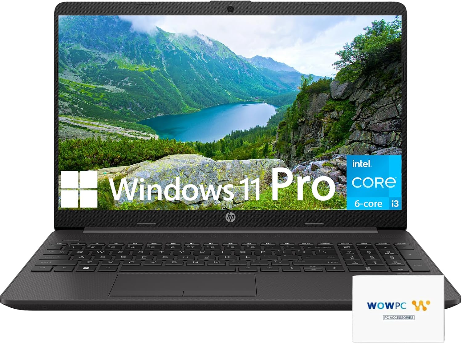 HP G9 Business Laptop, 15.6' FHD, Intel 6-Core i3-1315U Processor, 16GB RAM, 512GB SSD, Wi-Fi, Ethernet, USB-C, HDMI, Webcam, SD Card Reader, Windows 11 Pro, w/WOWPC 512GB Portable Hard Drive