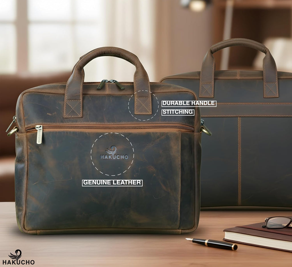 Laptop Bag 16 Inch : The Vintage Leather Collection