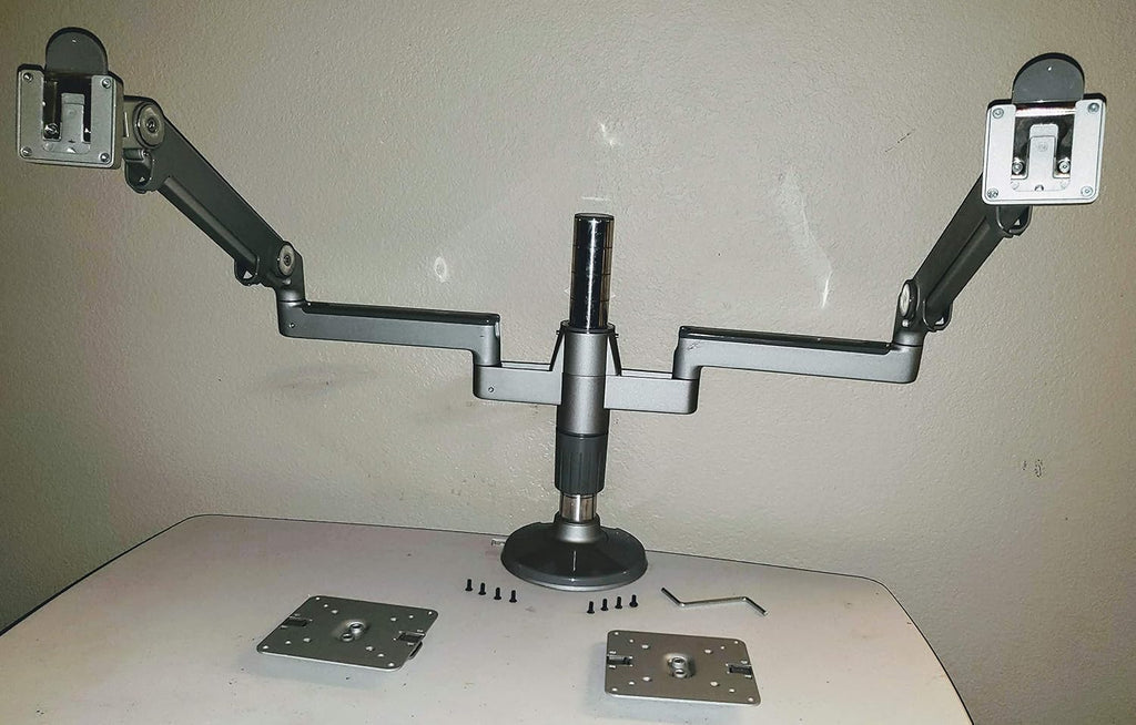 Humanscale M/Flex Dual-Monitor Mounting Arm with Dual Bolt/Clamp Mount (Model MF22S11D12)