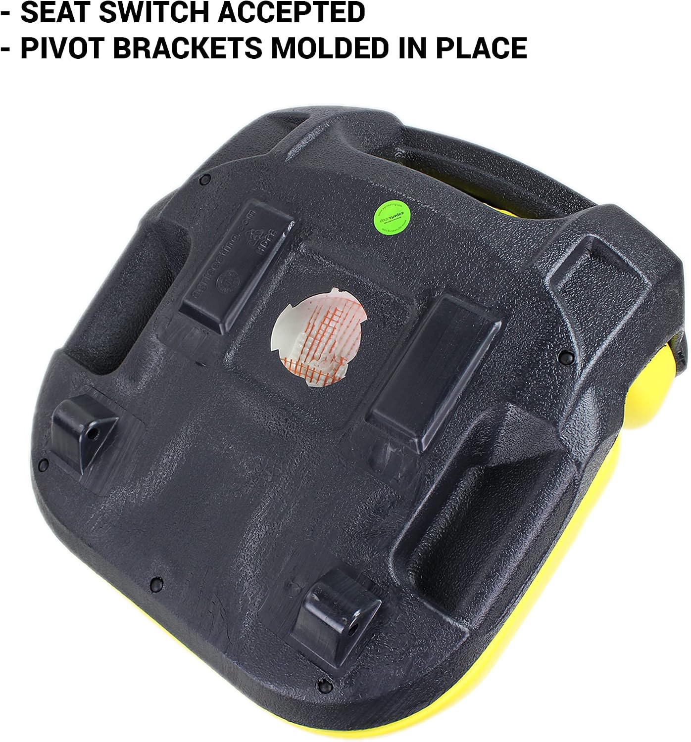 E-AUC11188 Deluxe Yellow Seat for John Deere Lawn Tractors X360, X340, X324, X320, X300R, X304, X300, X305R, X310, X330, X350, X350R, X354, X384, X380, X370, X394, X390, X580, X570+