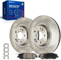KAX Front Brake Kit for Hyundai Santa Fe 2013-2016, 12.6inch Brake Rotors Pads Kit, #31625+D1202 Front Brakes