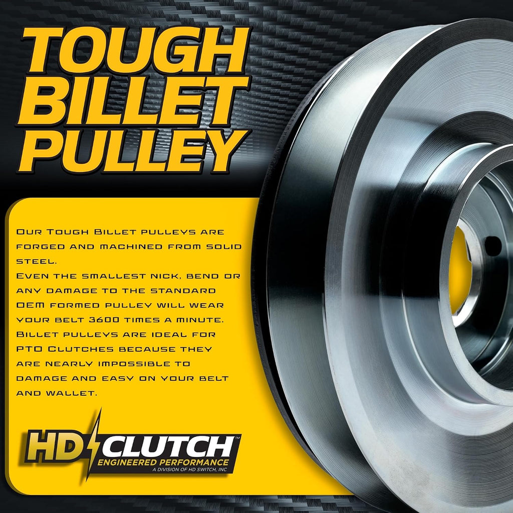 BIGBearing HiTorque 130ftlbs Billet Pulley PTO Clutch OEM Upgrade for AM138730 5219-117 fits John Deere EZTrak Series w/Larger Replaceable Pulley Bearing Zero Turn Lawn Mower HD Switch 5219117