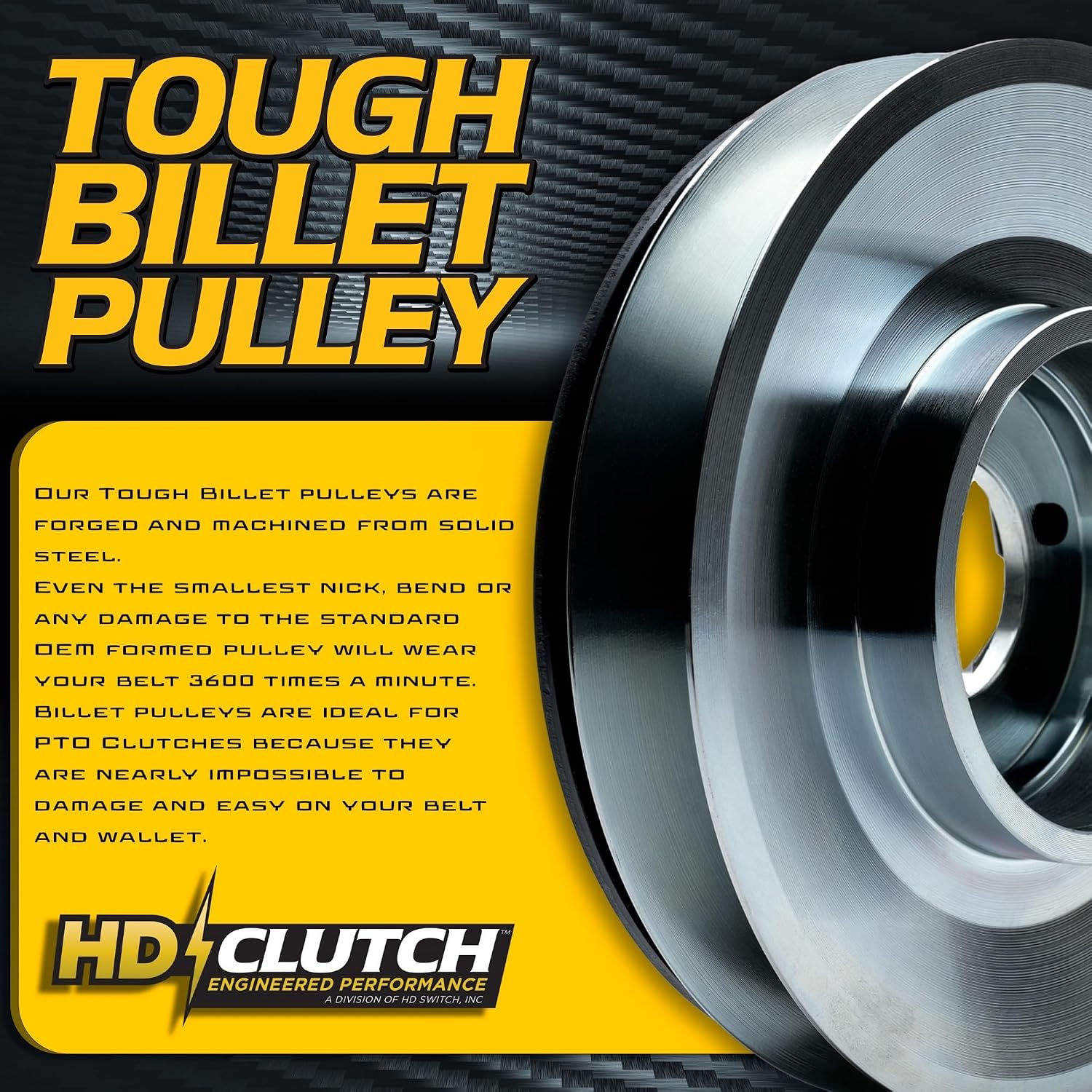 BIGBearing HiTorque 130ftlbs Billet Pulley PTO Clutch OEM Upgrade for AM138730 5219-117 fits John Deere EZTrak Series w/Larger Replaceable Pulley Bearing Zero Turn Lawn Mower HD Switch 5219117