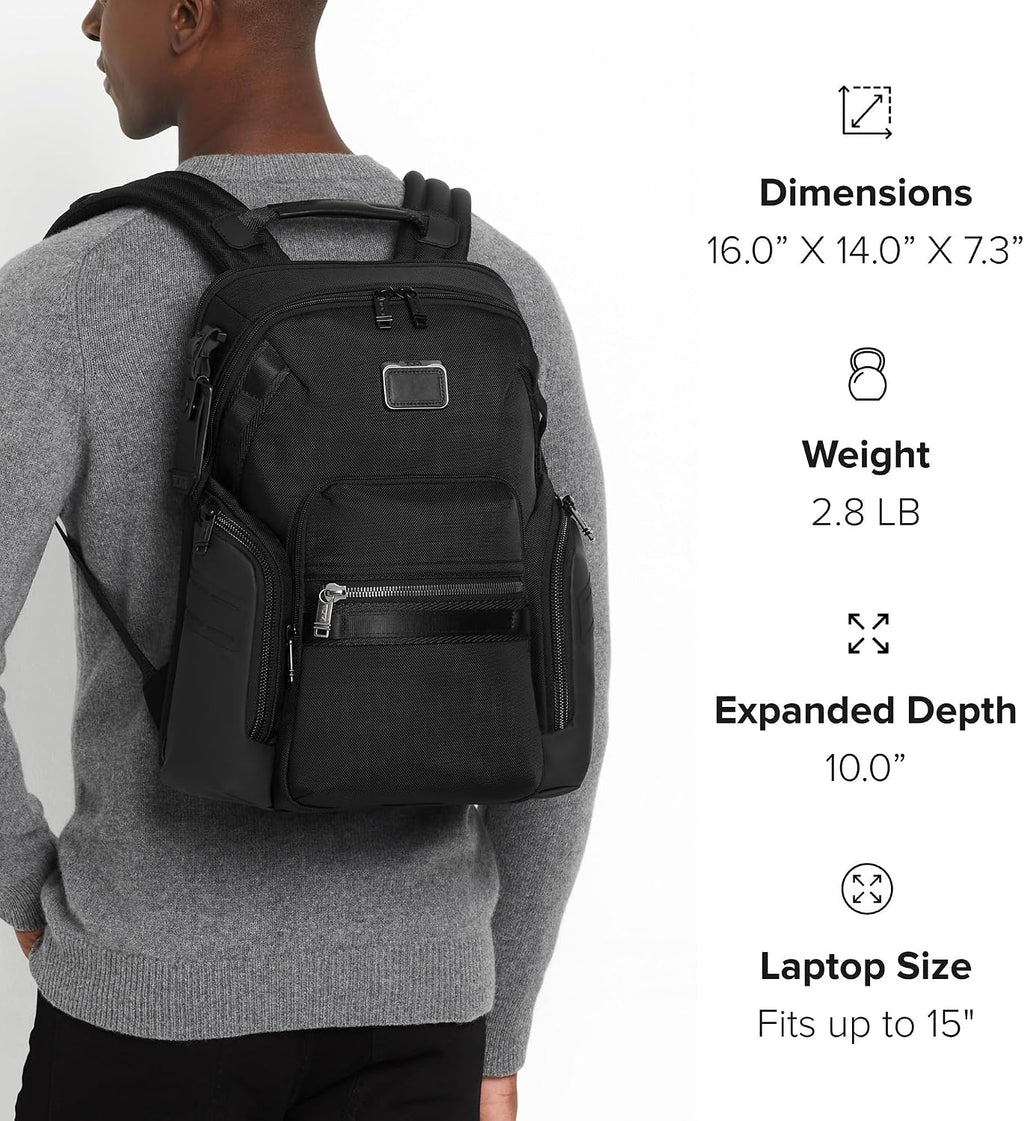 TUMI - Alpha Bravo Navigation Backpack - Everyday Travel Backpack - Fits Up to 15' Laptop - 16.0' X 14.0' X 7.3'