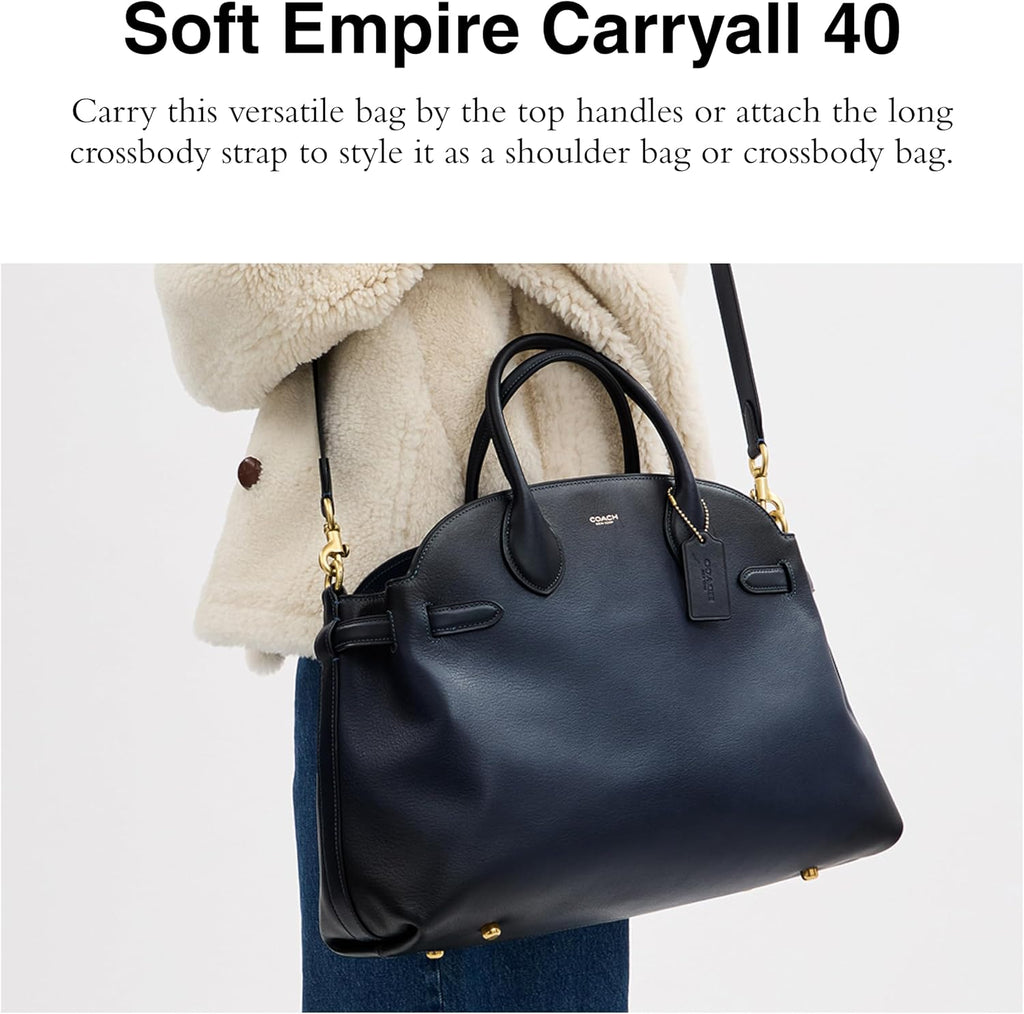 Coach Women's Suede Soft Empire Carryall 40 Tote