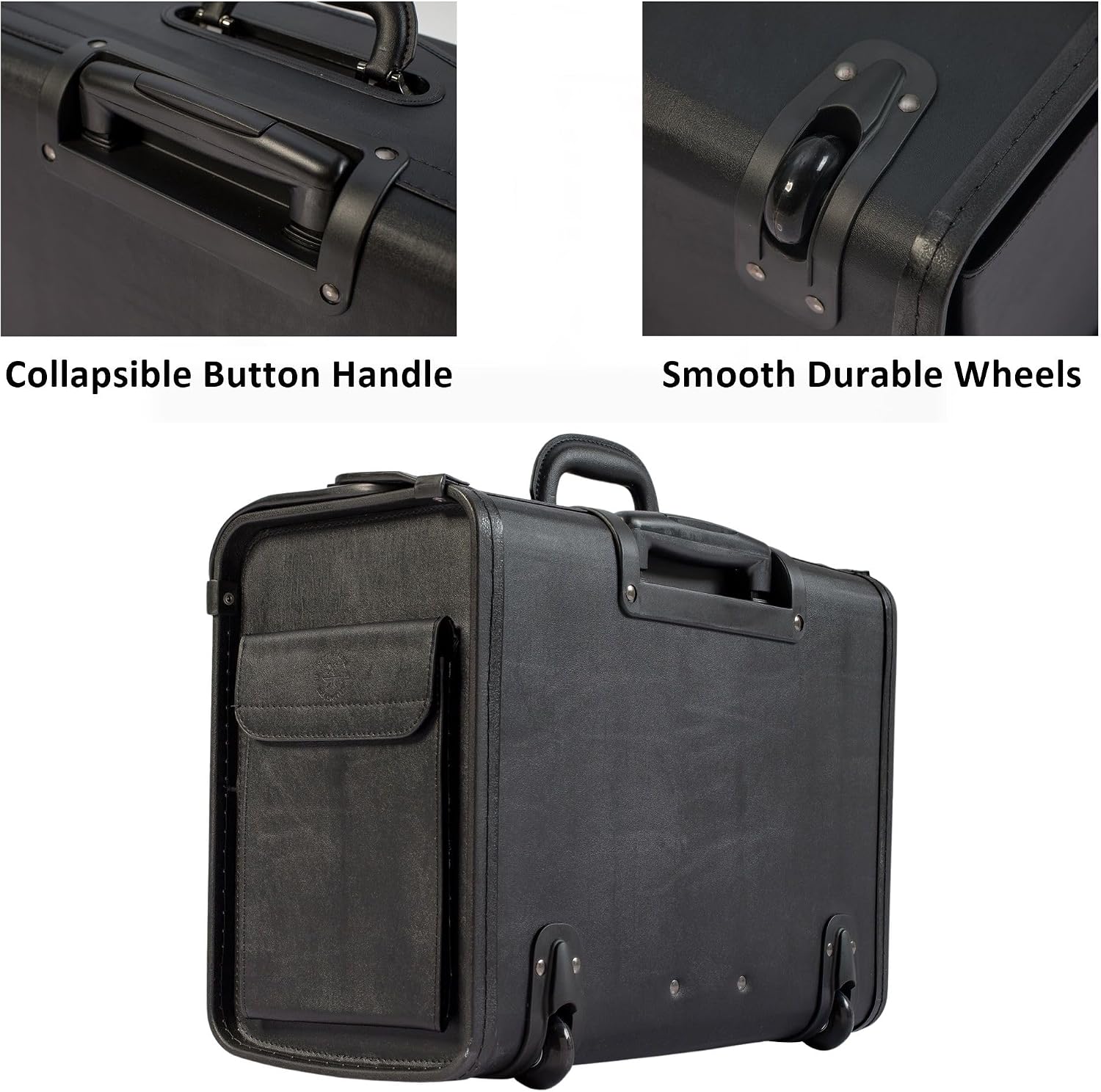 HAMMER ANVIL 19 Wheeled Briefcase Rolling Case Sales Sample Pilot Lawyer Attache