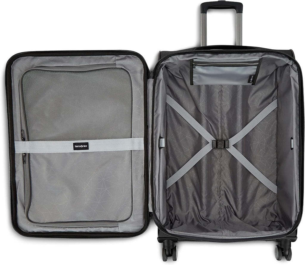 Samsonite Ascella 3.0 Softside Expandable Luggage with Spinner Wheels, CO EXP Spinner, Black