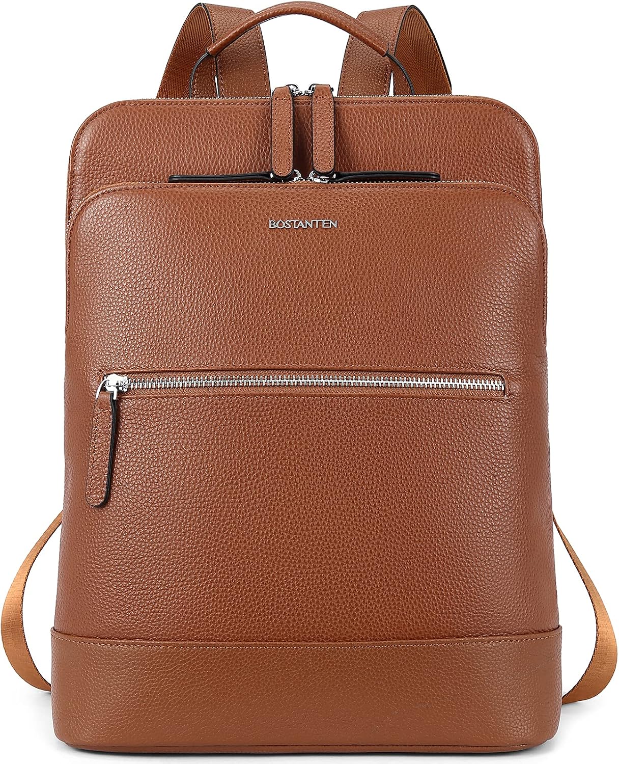 BOSTANTEN Leather Laptop Backpack for Women 15.6 inch Computer Bag Travel Work Daypack