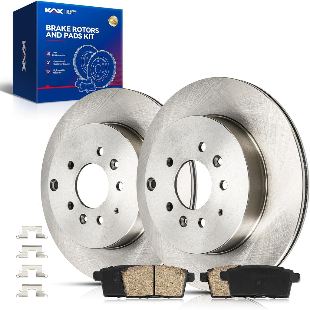 KAX Rear Brake Kit for Mazda CX-9 2007-2015, 12.78inch Brake Rotors Pads Kit, #31480+D1259 Rear Brakes