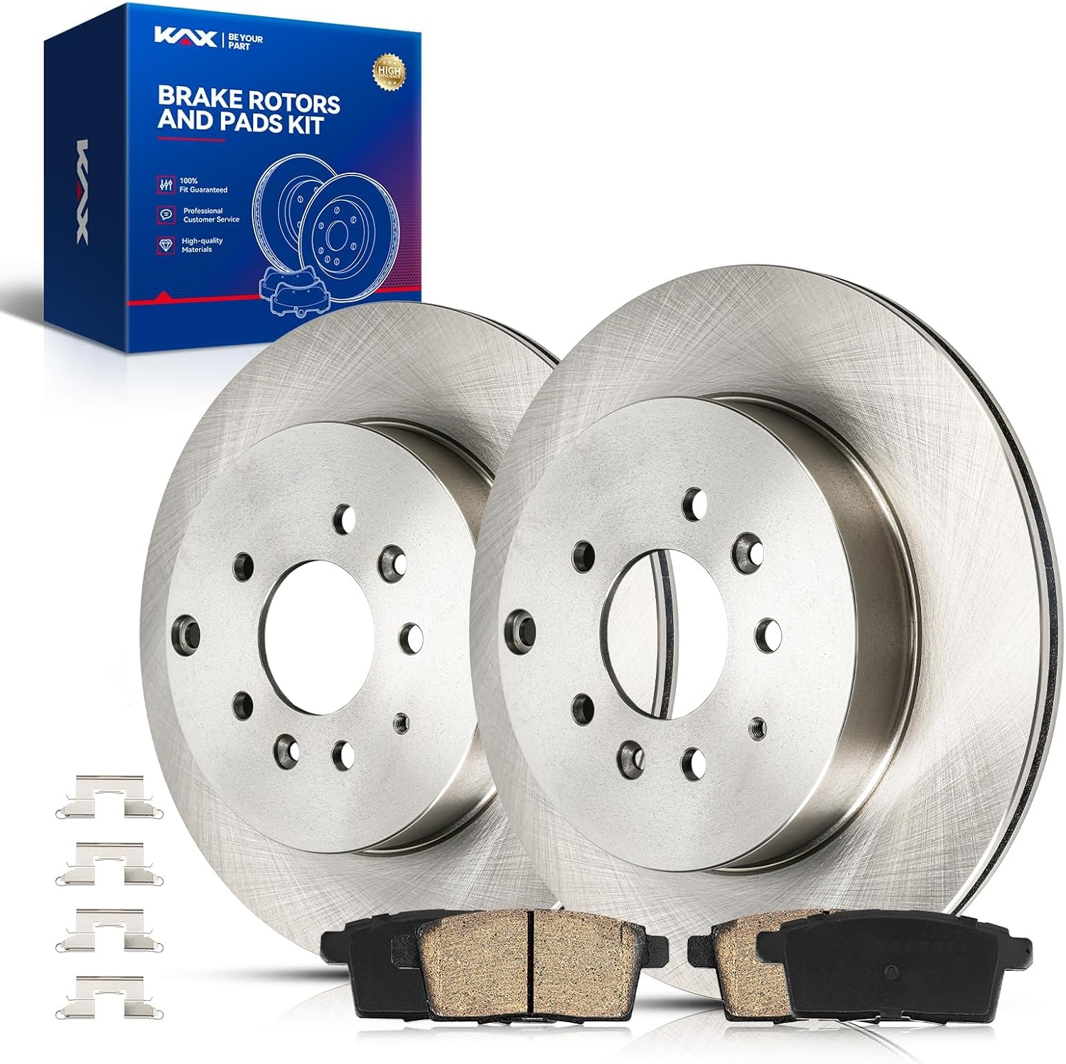 KAX Rear Brake Kit for Mazda CX-9 2007-2015, 12.78inch Brake Rotors Pads Kit, #31480+D1259 Rear Brakes