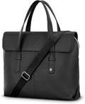 Samsonite Mobile Solution 2 Convertible Leather Briefcase, Pebbled Leather Laptop Bag with Crossbody Strap, Padded Sleeve, StackIt™ Strap & Organizational Pockets – Professional Work Tote