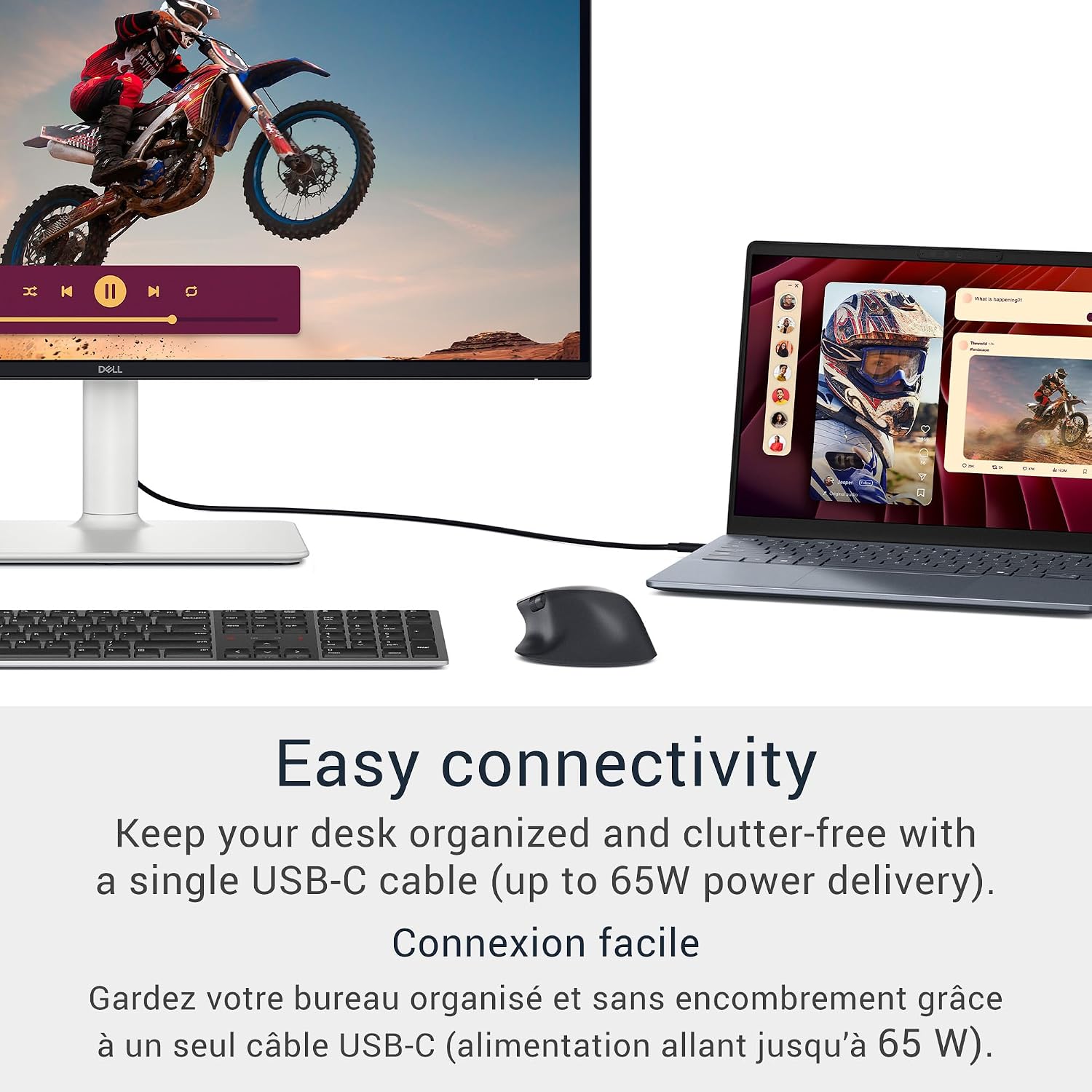 Dell 27 Plus 4K USB-C Monitor - S2725QC - 27-inch 4K (3840 x 2160) 120Hz 16:9 Display, AMD FreeSync Premium, Integrated Speakers, 1500:1 Contrast Ratio, Comfortview Plus - Ash White (Renewed)