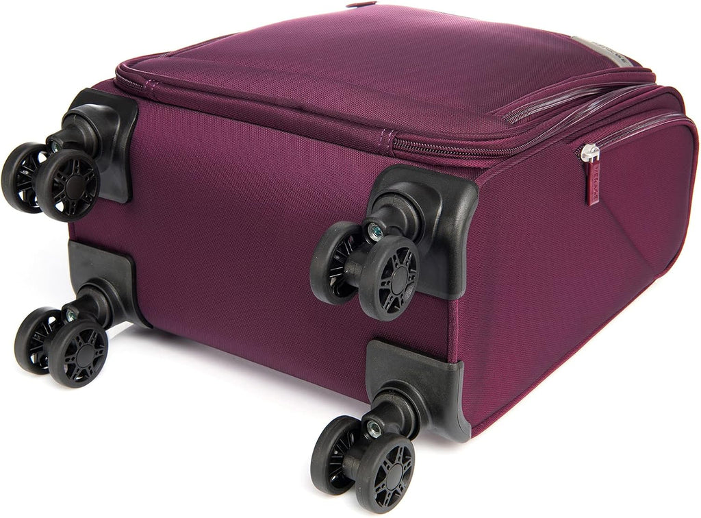 Verage Carry On Underseat Luggage with Wheels & USB Port, 14 Inch Wheeled Spinner Bag Carry-on Luggages for Airlines, Lightweight Suitcase Men Women, Pilots and Crew (14-Inch Compact Underseat)