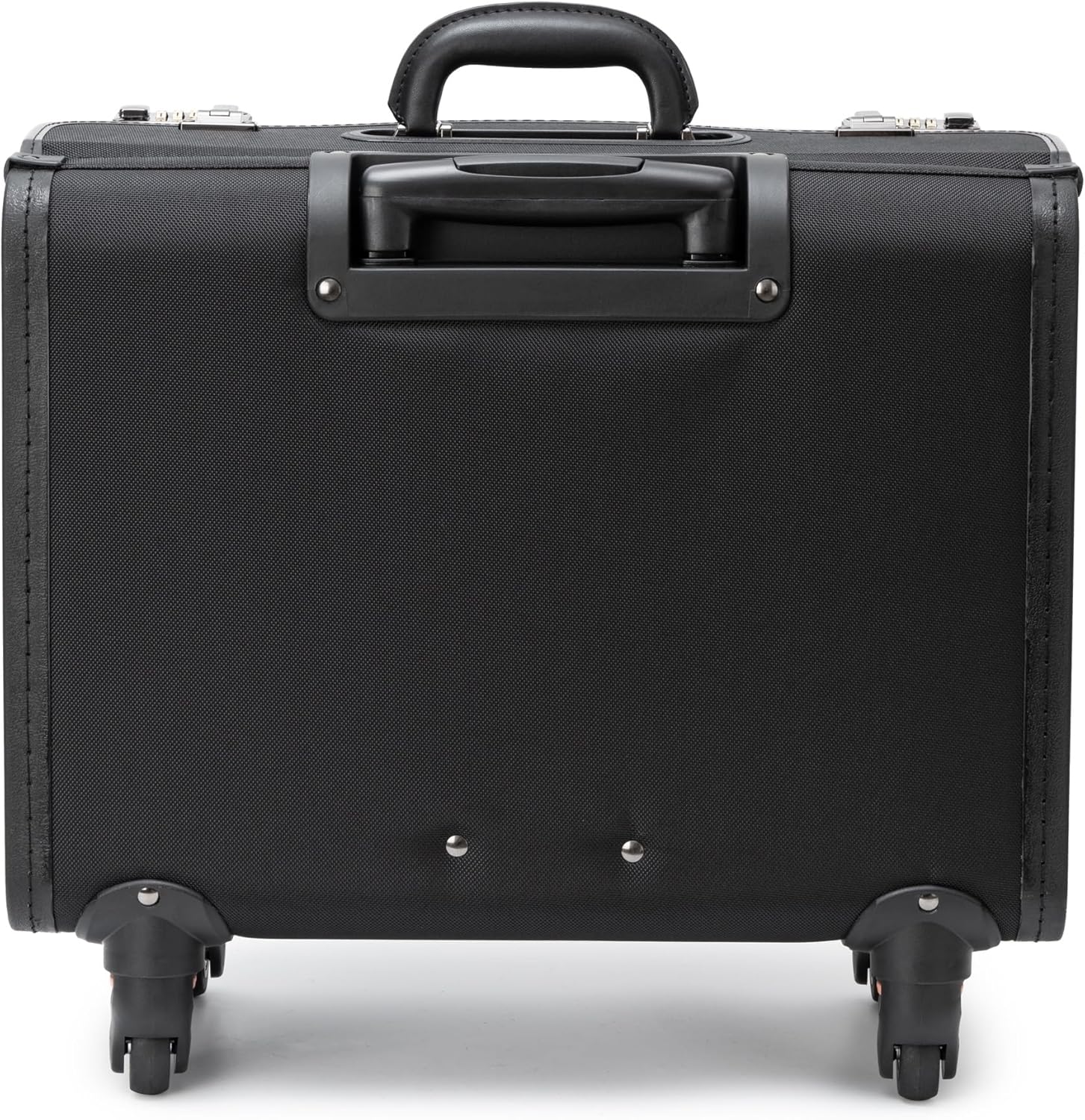 Alpine Swiss Wheeled Briefcase | Rolling Briefcase Locking Telescopic Handle 4 Replaceable Wheels | Pilot Lawyer Litigator Attache Case | 17' Laptop Compartment | Dual Combo Locks | Organizer Pockets