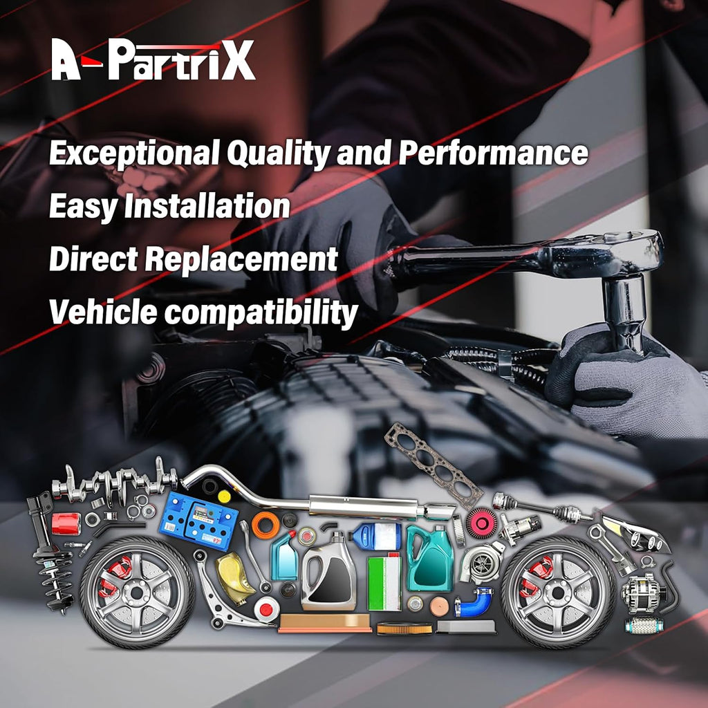 ‎A-Partrix Brakes and Rotors Front and Rear - Brake Pads and Rotors Kit, High Performance Brake Kits Replacement fits Chevrolet Silverado 3500 2004-2006 fits Chevy Silverado 3500 2004-2006