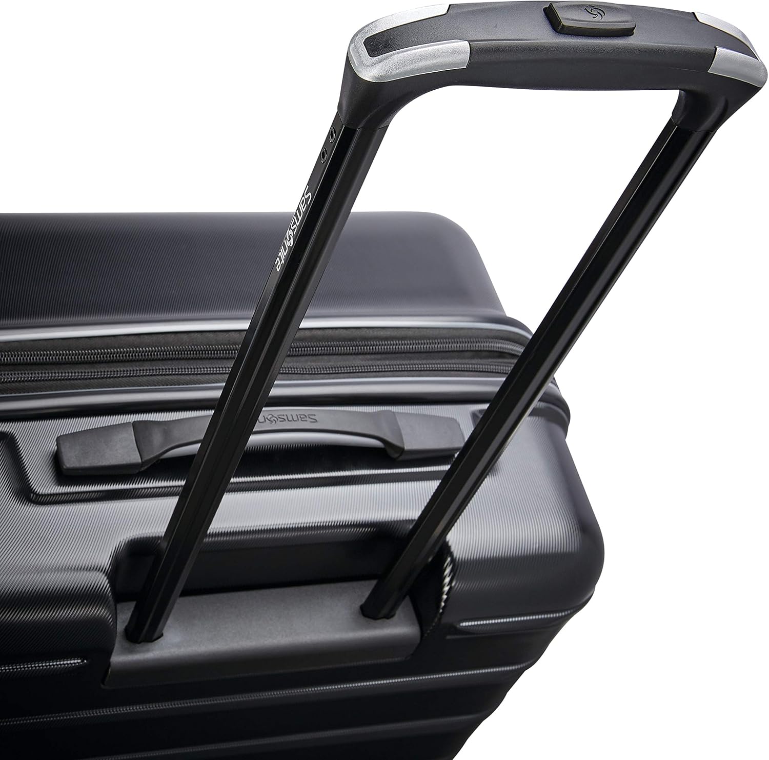 Samsonite Omni 2 Hardside Expandable Luggage with Spinner Wheels, PRO 2PC SET (CO/M), Midnight Black