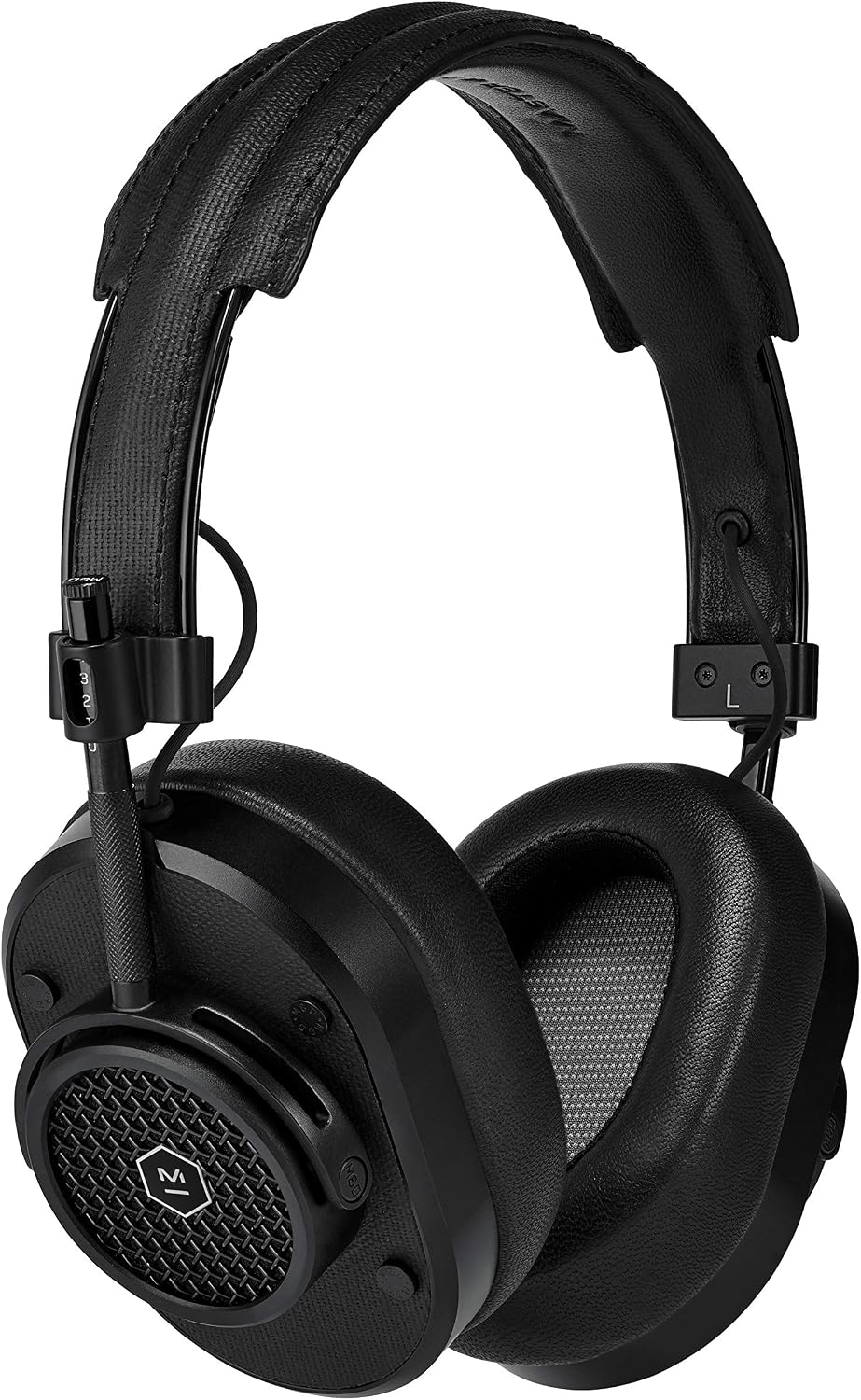 MASTER & DYNAMIC MH40 Wireless Over-Ear Headphones - Noise Isolating with Mic - Professional Studio Headphones with Bluetooth Capability, Black