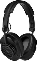 MASTER & DYNAMIC MH40 Wireless Over-Ear Headphones - Noise Isolating with Mic - Professional Studio Headphones with Bluetooth Capability, Black