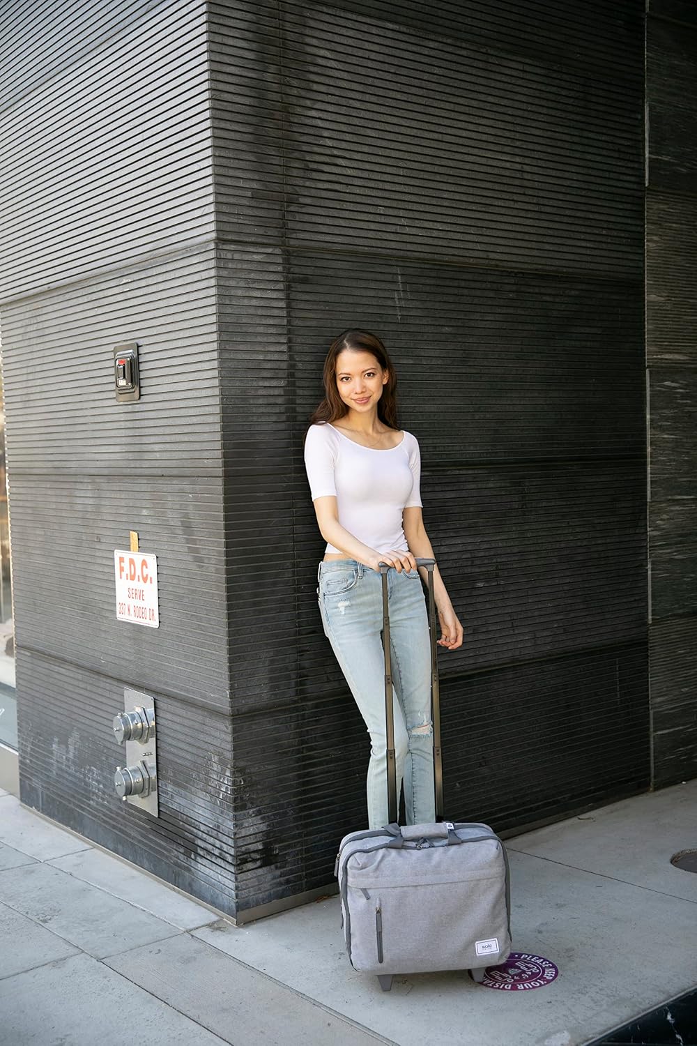 Solo New York Underseat Rolling Catalog Case - Roller Laptop Bag with Wheels, Wheeled Briefcase for Women & Men, Carry On Size for Travel, Fits 15.6' Computer - Re:Start, Gray