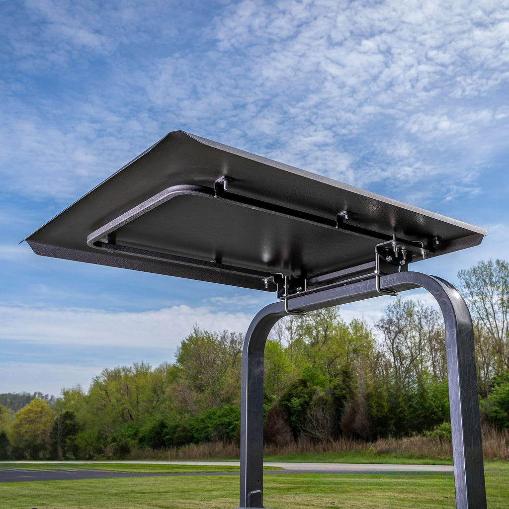 Universal Zero Turn Mower Canopy | ROPS 1.5'-3' | Robust Steel | Easy Install | Color Matched Roof | Fits Most Mowers with ROPS (Black)