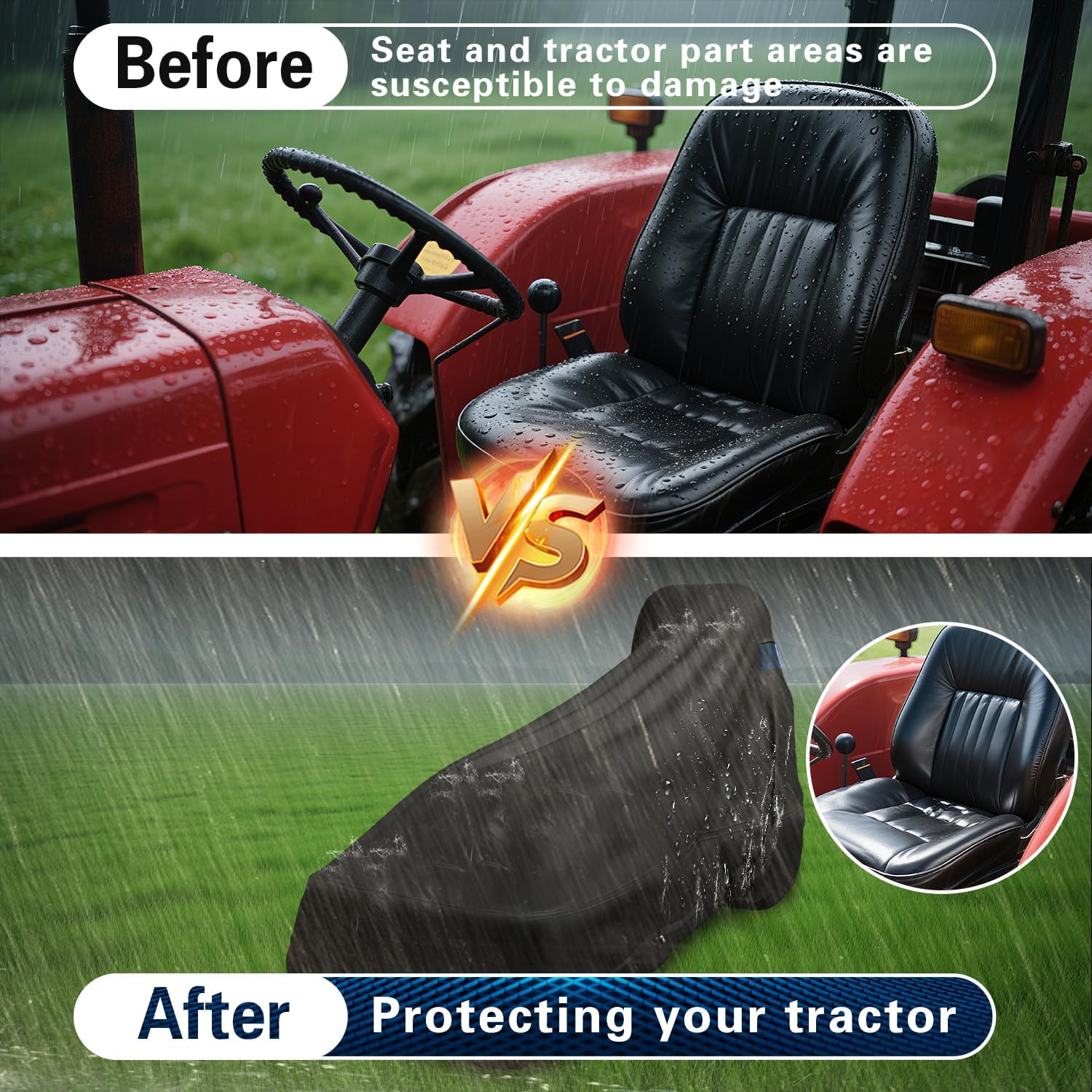 600D Tractor Cover (Larger)