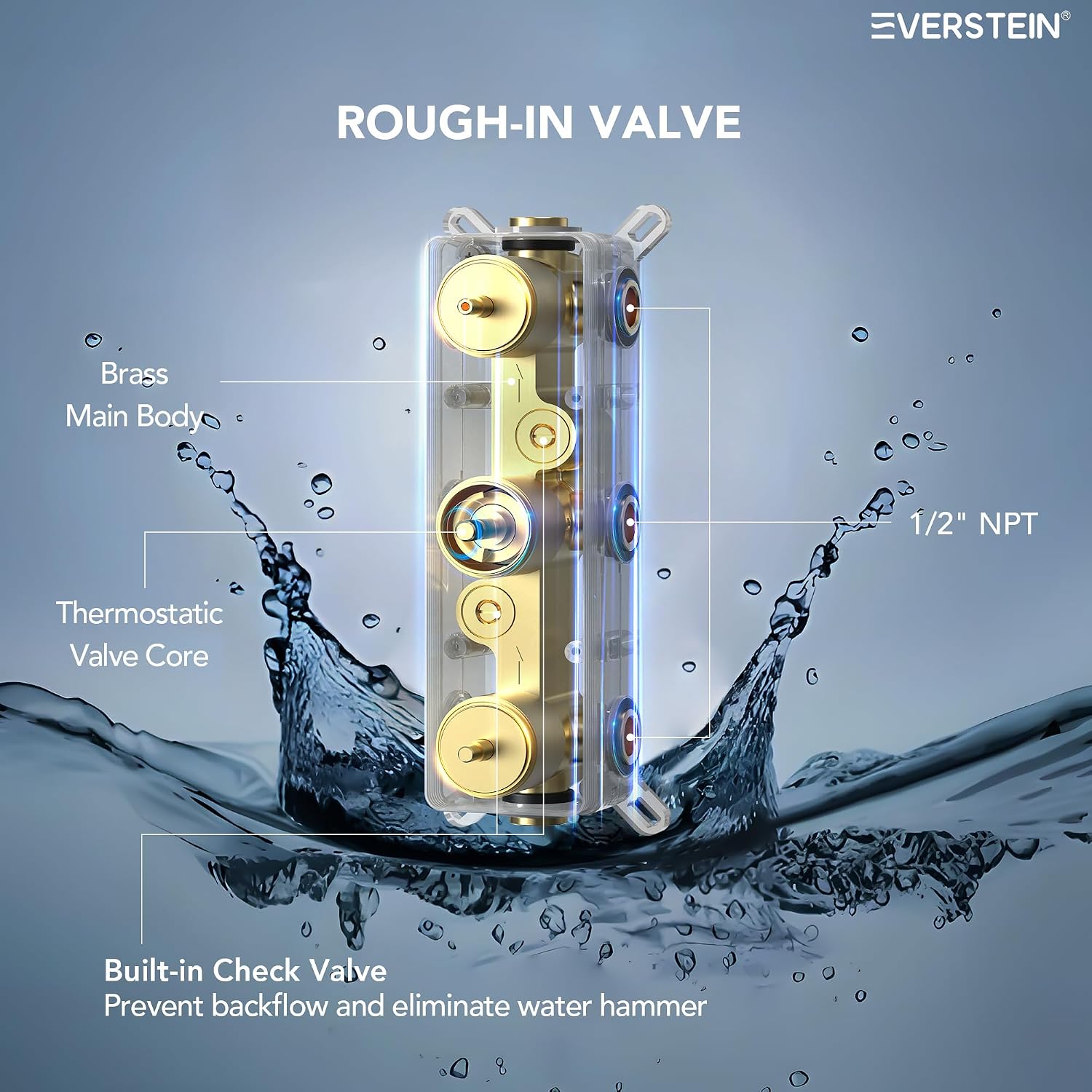 12' Ceiling Mount Dual Rainfall Shower Head System with Handheld Spray, Bathroom Shower Set with Valve(Brushed Gold)