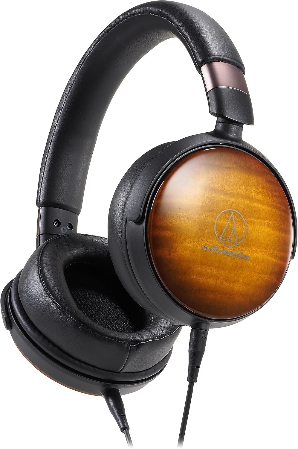 Audio-Technica ATH-WP900 Over-Ear High-Resolution Headphones, Flame Maple/Black
