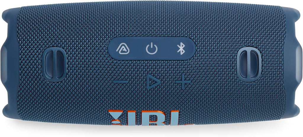 JBL Charge 6 - Portable Waterproof & Drop-Proof Bluetooth Speaker, Bold JBL Pro Sound with AI Sound Boost, 28Hrs of Playtime, Built-in powerbank & Comes with a Sturdy/Removable Carrying Strap (Blue)