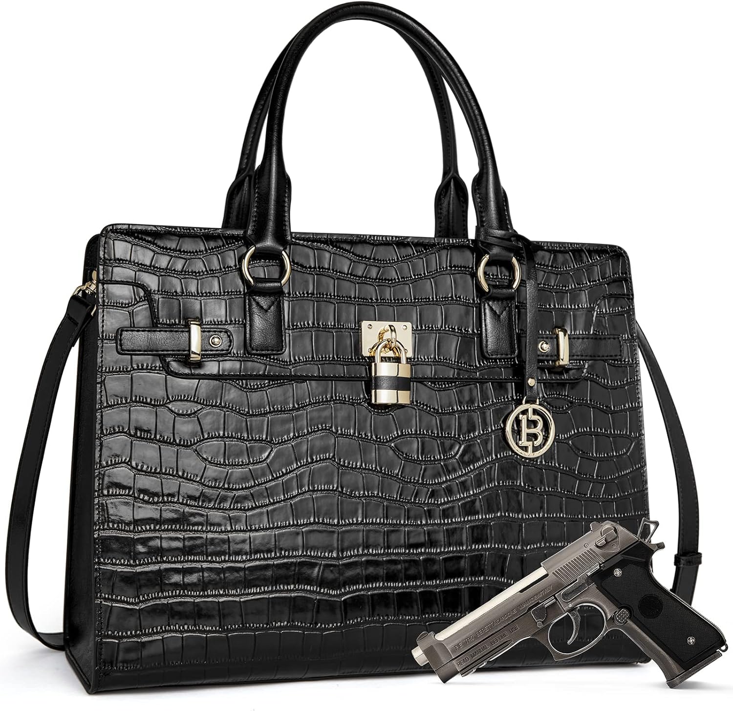 BOSTANTEN Briefcase for Women 15.6 inch Leather Laptop Bag Vintage Slim Lawyer Business Bag Stylish Work Purse