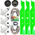 54' Mower Deck Rebuild Kit Fit for Husqvarna Z254 RZ5422 RZ5424 RZ5426 RZ54i lgt2654 Craftsman Poulan Z54 Lawn Mower Includes 3 Spindles 187292 3 Blades 187254 2 ldler 196104 196106 1 Belt 539114557