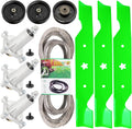 54' Mower Deck Rebuild Kit Fit for Husqvarna Z254 RZ5422 RZ5424 RZ5426 RZ54i lgt2654 Craftsman Poulan Z54 Lawn Mower Includes 3 Spindles 187292 3 Blades 187254 3 ldler 196104 196106 1 Belt 539114557