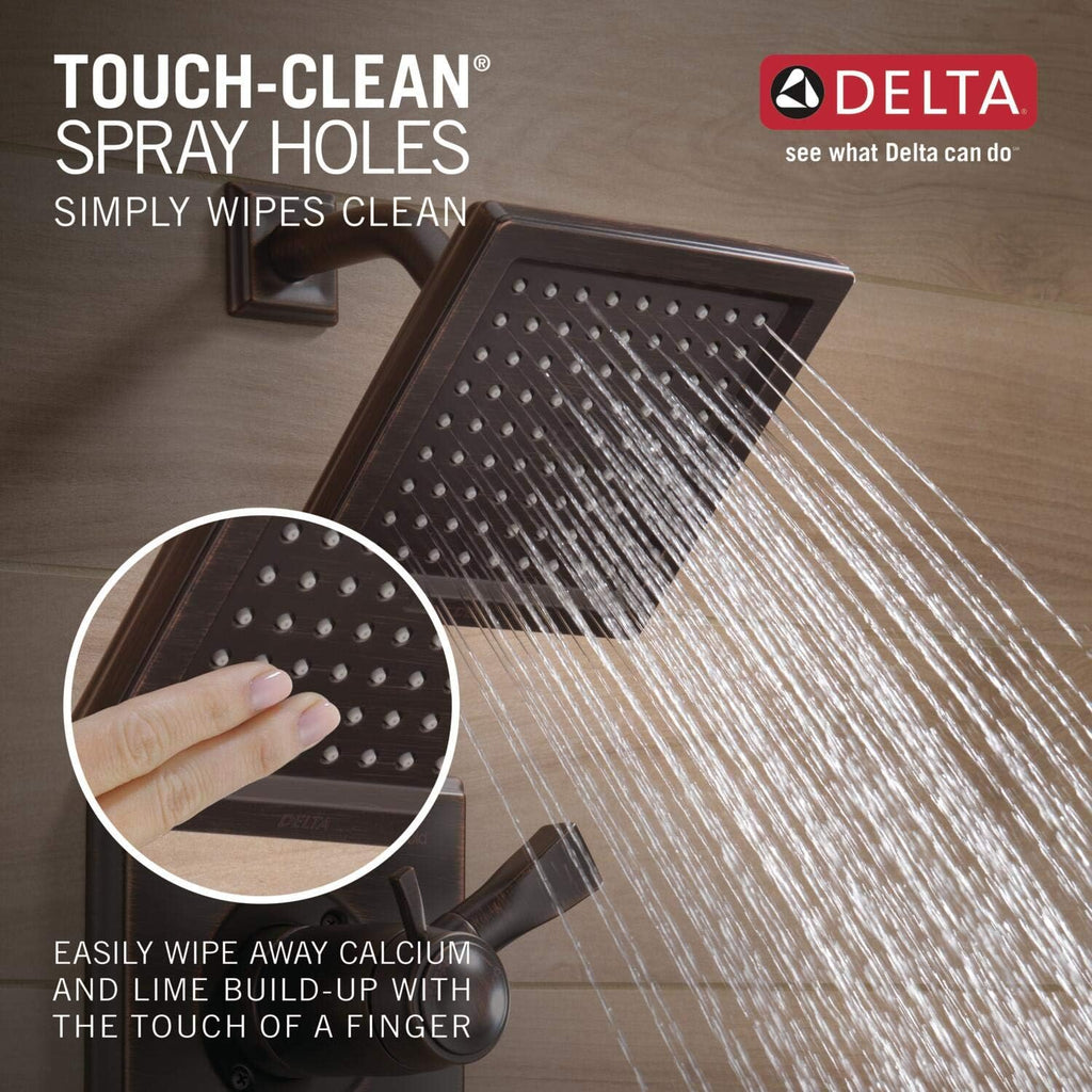 Delta Faucet Dryden 17 Series Dual-Function Shower Trim Kit with Single-Spray Touch-Clean Shower Head, Venetian Bronze, 2.0 GPM Water Flow, T17251-RB-WE (Valve Not Included)