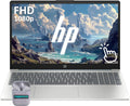HP Touchscreen 15.6' Business Laptop Computer, Windows 11 Pro 16GB RAM 512GB SSD, Intel Core i3-N305 Processor, FHD IPS LED Display, Microsoft Office Lifetime Suite, SageNova Earphones, Moonlight Blue