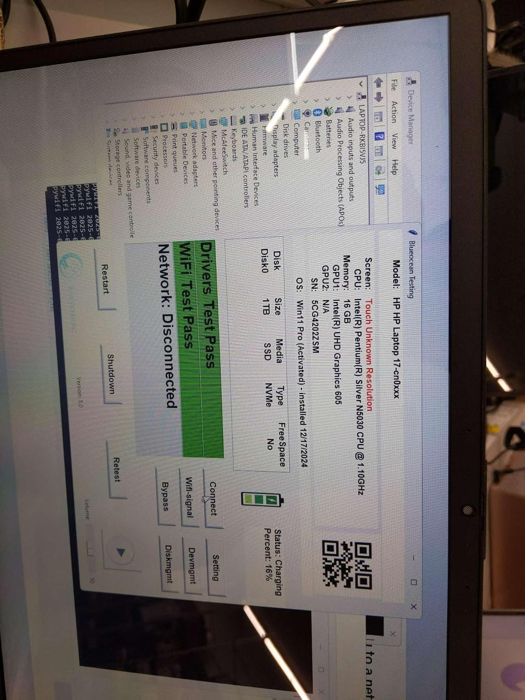 HP 17 17.3' Touchscreen HD+ Business Laptop Computer, Intel Pentium Silver N5030 up to 3.1GHz, 16GB DDR4 RAM, 1TB PCIe SSD, 802.11AC WiFi, Bluetooth 5.0, 1-Year Office 365, Windows 11 Pro S