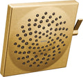 Moen S6364EPBG Velocity Eco-Performance 2-Function Square Rainshower Shower Head Featuring Immersion Technology, 8.5-Inch, Brushed Gold
